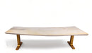 118" Inch White Living Dining Table