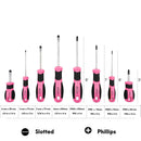 Apollo Tools 8 Pink Essential Screwdriver Set DT5018P