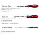 55 Piece Metric Tool Set with Ratcheting Bit Driver, Precision Bit Driver and Bit Assortment - DT5024