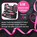 39 Piece General Tool Set Pink - DT9706P