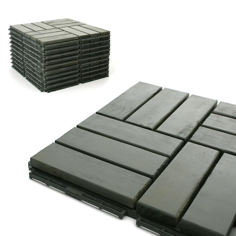 Modern Grey Checkered Deck Tiles