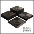 Garage Tile - Interlocking PP Flooring - High End Polypropylene | 100% Recyclable | DECKO DURANTE (15.8" x 15.8" x 0.7" tile) Select Color