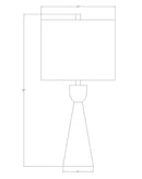 Mallissa Modern Brown Table Lamp
