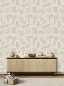 Fashionable Olive Tree Pattern Wallpaper Fashionable