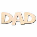 Dad Unfinished Wood Cutout DIY handmade Craft