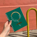 Darling You Are Magic Woman Power Spiral Notebook | Feminist Metallic Gift Journal