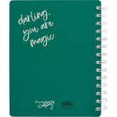 Darling You Are Magic Woman Power Spiral Notebook | Feminist Metallic Gift Journal