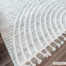Dauin 3D Rainbow Area Rug with Tassels