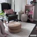 Dauin 3D Rainbow Area Rug with Tassels
