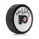 Dave 'The Hammer' Schultz Philadelphia Flyers Autographed White Hockey Logo Puck