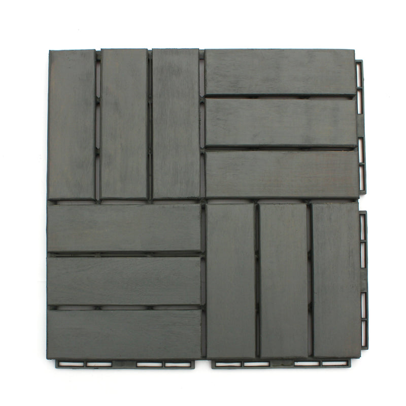 Modern Grey Checkered Deck Tiles