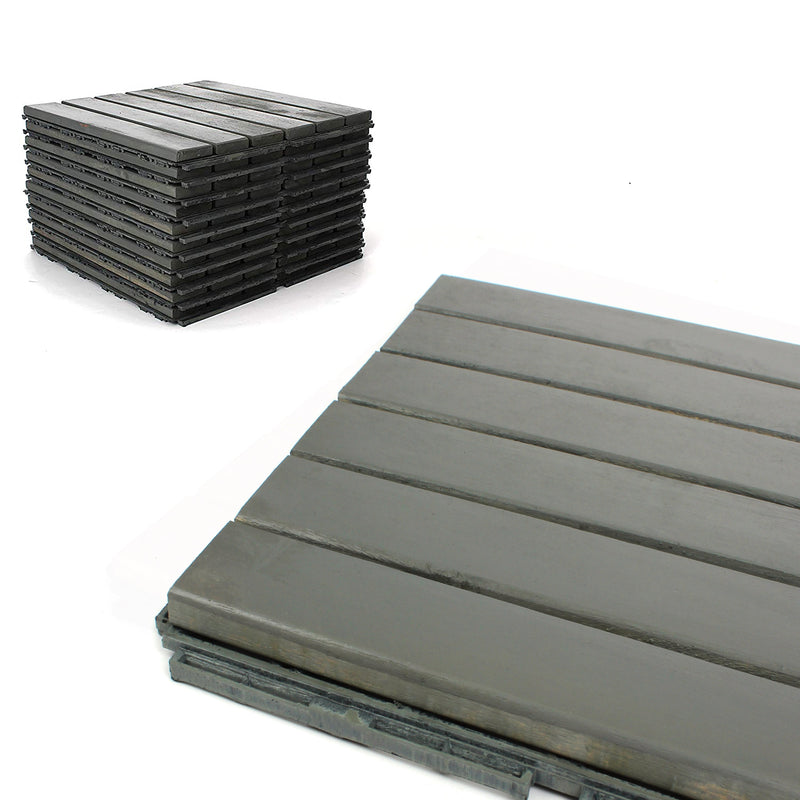 Modern Grey Straight Deck Tiles