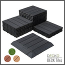 Deck Tile Sample - Full Size - Premium WPC Interlocking | DECKO - Free Delivery