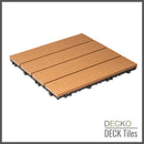 Deck Tile Sample - Full Size - Premium WPC Interlocking | DECKO - Free Delivery