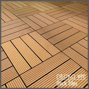 Deck Tile Sample - Full Size - Premium WPC Interlocking | DECKO - Free Delivery