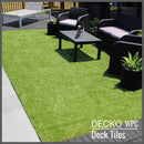 <b>Artificial Grass Tiles</b> - Premium Interlocking Turf | DECKO (11.8" x 11.8" x 0.8" tile) - (One Piece)