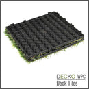 <b>Artificial Grass Tiles</b> - Premium Interlocking Turf | DECKO (11.8" x 11.8" x 0.8" tile) - (One Piece)