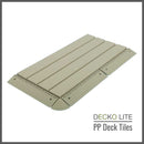 Deck Tiles Ramp Edge for Interlocking PP Flooring | DECKO Lite (12" x 2.36" x 0.78") - High End Polypropylene | 100% Recyclable