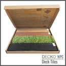 Deck Tile Sample - Full Size - Premium WPC Interlocking | DECKO - Free Delivery