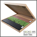 Deck Tile Sample - Full Size - Premium WPC Interlocking | DECKO - Free Delivery