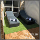 Deck Tiles - Premium WPC Interlocking - TEAK | DECKO (11.8" x 11.8" x 0.8" tile) - (One Piece)