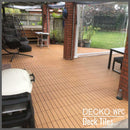 Deck Tiles - Premium WPC Interlocking - TEAK | DECKO (11.8" x 11.8" x 0.8" tile) - (One Piece)