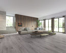 SPC Vinyl Rigid Core 9" Width 60" RL, 7mm Thick, 1.5mm IXPE Deco Sword Zephyr Floors - Mazzia Collection Product shoot Hall view 2