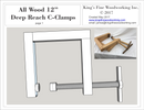 Plans for Deep Reach C-Clamp 12" All Wood