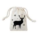 Deer Rustic Christmas Holiday Favor Bags, 6-Pack