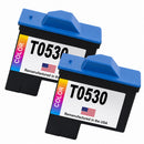 U.S. Remanufactured for Dell Series 1 T0530 Color Ink Cartridges Twin Pack