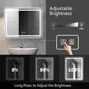 Deluxe Center Glow LED Bathroom Mirror