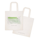 Denver Cityscape Cotton Canvas Tote Bag