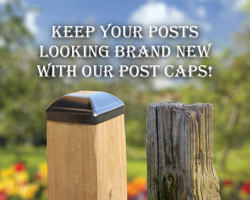 4X6 (nominal size) Steel Post Cap (3.5 x 5.5 Post Size)