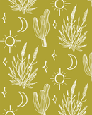 Desert Sky Wallpaper, chartreuse and white
