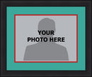 NBA Basketball Photo Picture Frame Kit - Detroit Pistons (Teal Matting, Red Trim)