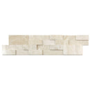 Diana Royal Ledger 3D Panel 6"x24" Honed Natural Marble Wall Tile - Full Truckload one panel top view