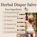 Herbal Baby Diaper Cream With Calendula, Cloth Diaper Safe, Unscented