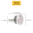 Mascot Hardware Modern FDL 1-3/5 in. Multicolor Drawer Cabinet Knob (Pack of 10)