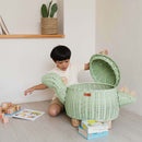 Dinosaur Storage Basket Mint Green - Large