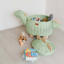 Dinosaur Storage Basket Mint Green - Large