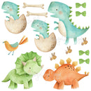 Dinosaur Decals - Fabric Nursery Wall Art Decal