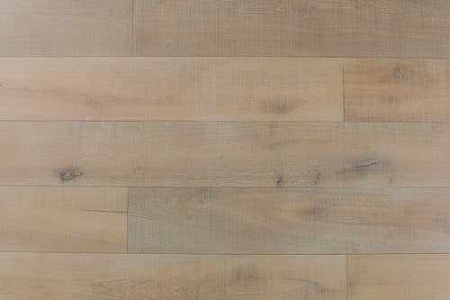 Engineered Hardwood European Oak 9" Wide, 73.23" RL, 5/8" Thick Wirebrushed Audere Native Birch - Mazzia Collection plank view 2