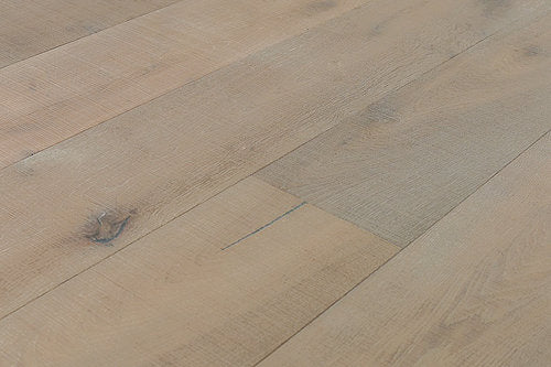 Engineered Hardwood European Oak 9" Wide, 73.23" RL, 5/8" Thick Wirebrushed Audere Native Birch - Mazzia Collection angle view 2