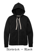 Not Today Heifer Highland Coo Embroidered Zipper Sweatshirt Hoodie