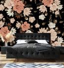 Modish Modern Dark Floral Modern Wallpaper