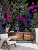 Elegant Forest Flowers Wallpaper Chic