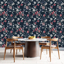 Red and White Flowers Wallpaper