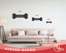 Custom Metal Dog Sign | Metal Dog Bone Name Sign | 15 Color Options