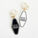 Dog Mom Retro Motel Keychain