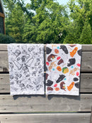 Black and White Dog Collage Kitchen Towel
